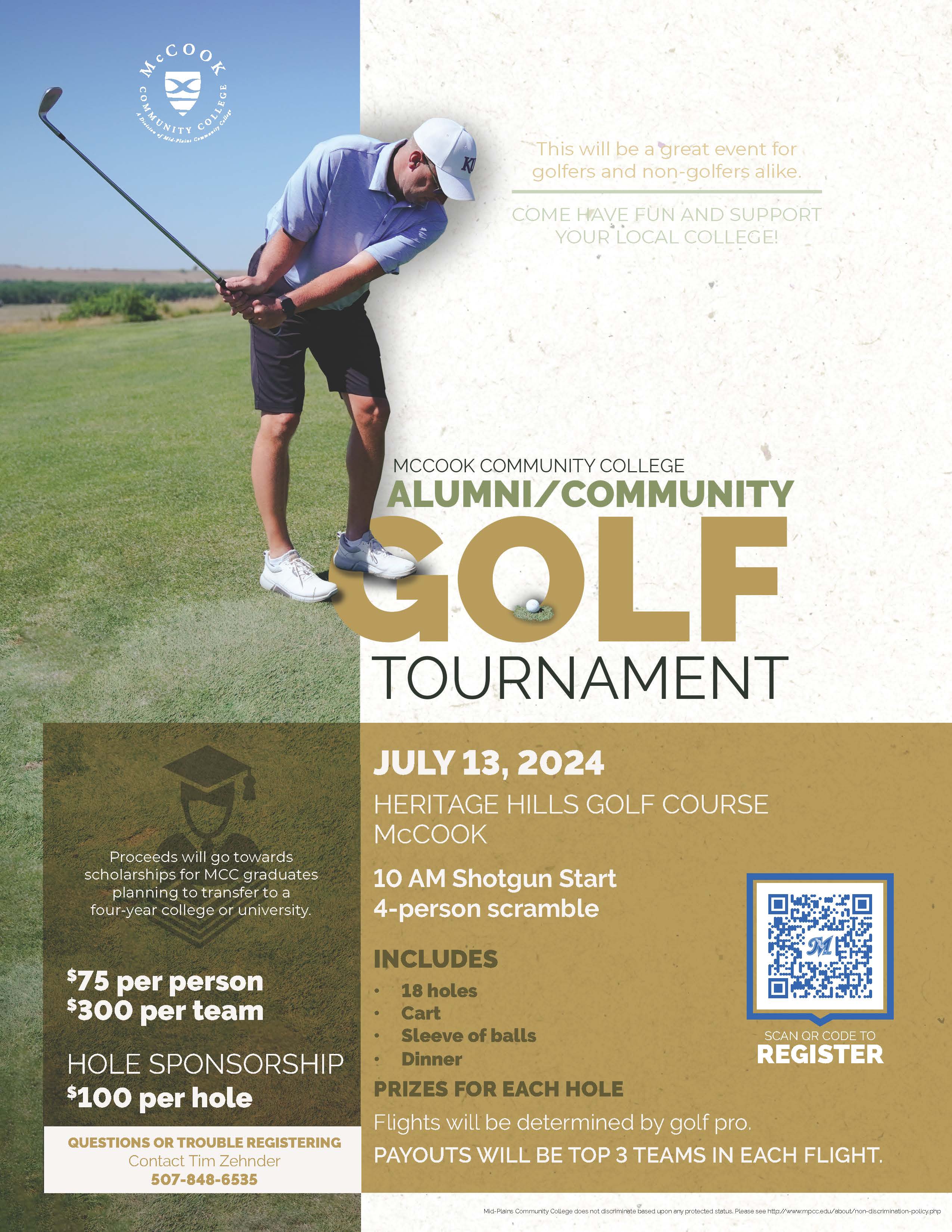 MCC Alumni/Community Golf Tournament 2024