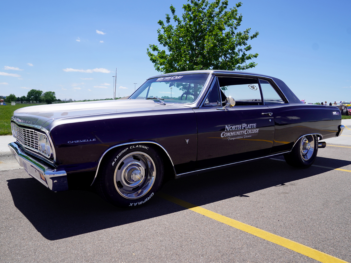 A photo of the 1964 Chevrolet Chevelle Malibu SS at a car show in North Platte. 